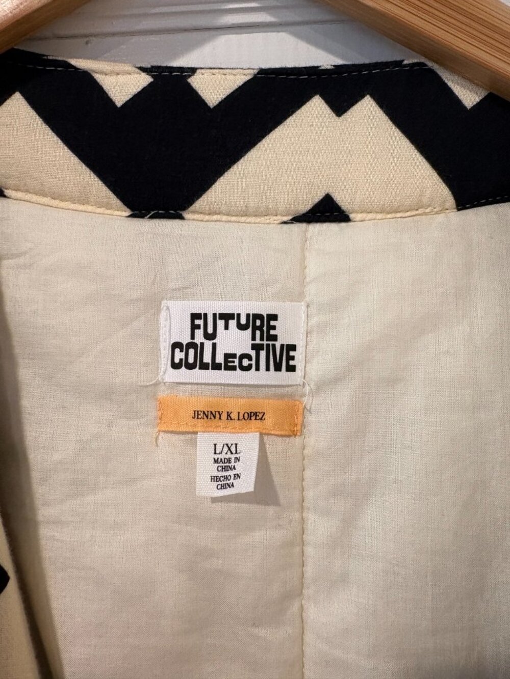 Geo Print Oversized Future Collective (Target) Quilted Jacket - Picture 5 of 7
